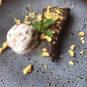 vegan dessert at Zizzi in Belfast