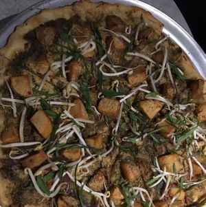 Thai Potato Pizza at Vertical Pizza in Salt Lake City