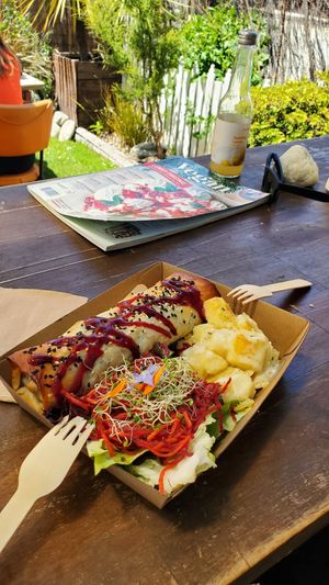 Filo wrap at Zens Kitchen Food Truck in Murchison