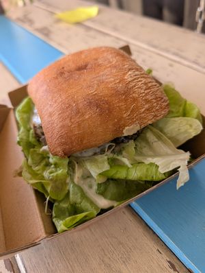 Zen Burger at Zens Kitchen Food Truck in Murchison