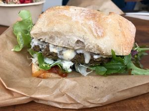 Lentil Burger - Now $12 at Zens Kitchen Food Truck in Murchison