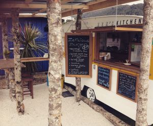 Menu boards.. at Zens Kitchen Food Truck in Murchison