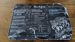 Menu at Heart & Soul Wholefood Cafe in Grafton