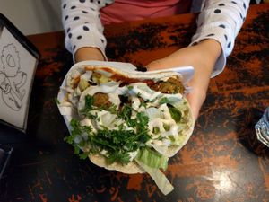 Falafel vegan at Fafa's in Tampere