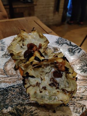 Alcachofas veganas at Soul Kitchen in Avila