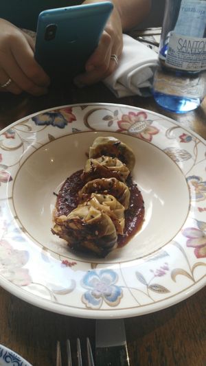 Veggie gyozas at Soul Kitchen in Avila