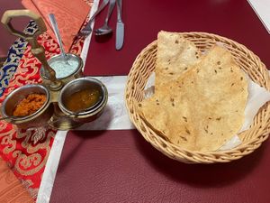 Papadam  at Namaste Nepal in Wiesbaden