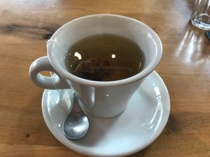 Apple and Cinnamon tea at Ahimsa The Vegan Cafe in North West London
