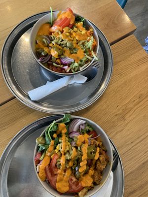 Two build your own bowls   at Ahimsa The Vegan Cafe in North West London