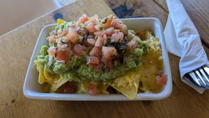 Nachos at Ahimsa The Vegan Cafe in North West London