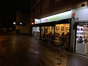 Warm when cold outside at Ahimsa The Vegan Cafe in North West London