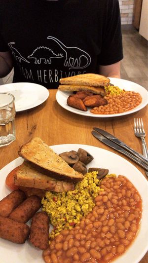 Breakfast at Ahimsa The Vegan Cafe in North West London