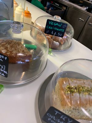 Croissants  at Ahimsa The Vegan Cafe in North West London