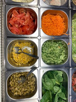 Salad at Ahimsa The Vegan Cafe in North West London