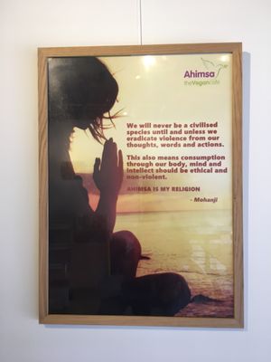 Ahimsa meaning at Ahimsa The Vegan Cafe in North West London