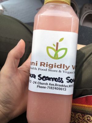 Guava seamoss soursop   at Nanni Juice Bar in Brooklyn