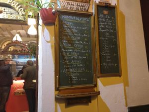 Chalkboard Menu at Burger Centro in Jerez