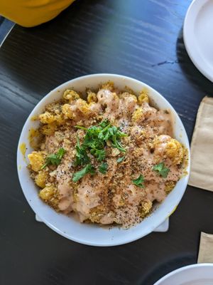 Frisco mac + cheese at Woodhouse in Columbus