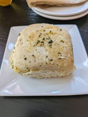 Parmesan crusted beer bread at Woodhouse in Columbus