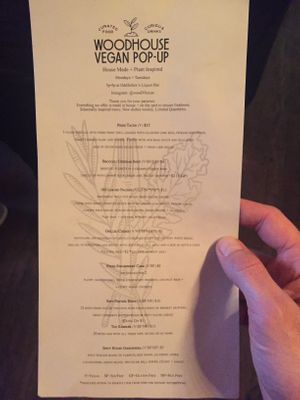 Menu 6/18 at Woodhouse in Columbus