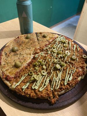 Muzzarella & Bolognese  at Pizza Vegana - San Telmo  in Buenos Aires