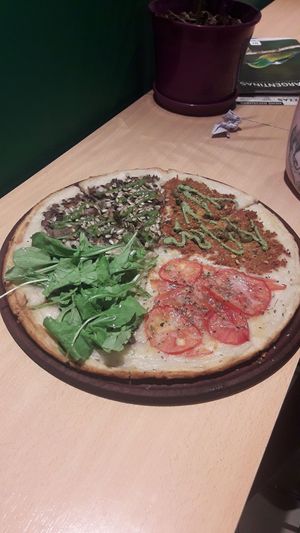 Opção com 4 sabores at Pizza Vegana - San Telmo  in Buenos Aires