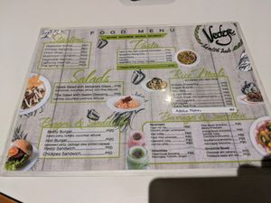 Menu at Vedge Health Hub in Bacolod Negros Occidental