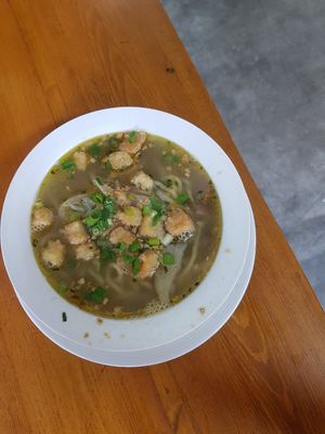 Our favorite: batchoy! at Vedge Health Hub in Bacolod Negros Occidental