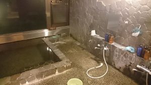 Private onsen at Sakuya Guesthouse in Fujikawaguchiko