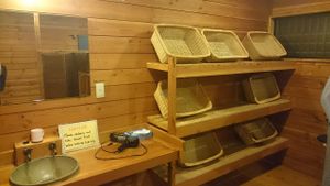 Private onsen at Sakuya Guesthouse in Fujikawaguchiko