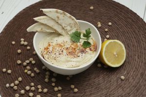 Hummus at Falafel Guru in Moscow