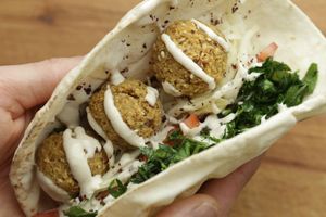 falafel at Falafel Guru in Moscow