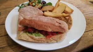 Sandwich and chips at The Orange Tree in Leicester