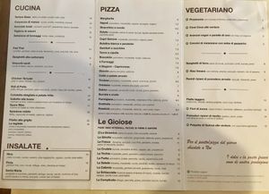 Large choice of vegan dishes   at Gioia in Fano