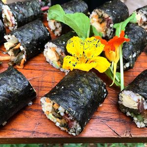 california roll at Paradise One Retreat in Coorabell
