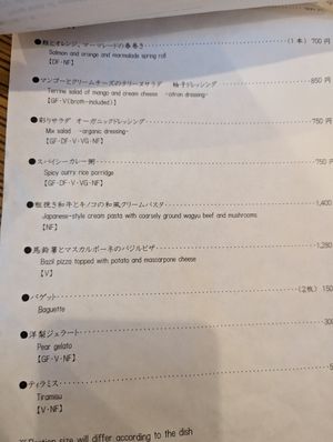  at Slow Luck Vegetable Bal in Kanazawa