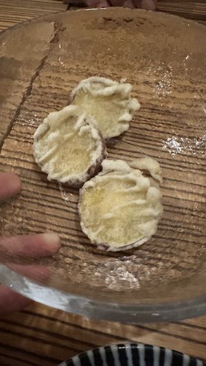 Tempura   at Slow Luck Vegetable Bal in Kanazawa