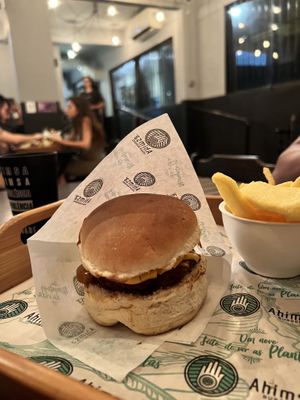   at Ahimsa Burgers in Florianopolis