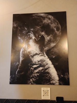 The wolf is hungry at Ahimsa Burgers in Florianopolis