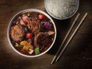 • vegetable coins v
szechwan** | manchurian* | hot garlic* at Inchin's Bamboo Garden in Morrisville