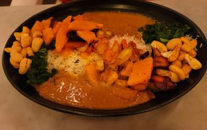 Coconut curry at LOV - McGill in Montreal