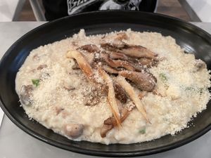 Mushroom risotto  at LOV - McGill in Montreal