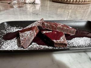 Yummy brownie  at LOV - McGill in Montreal