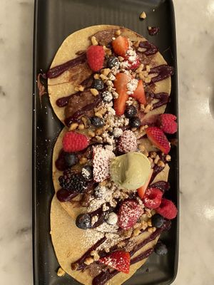 Hazelnut Pancakes  at LOV - McGill in Montreal