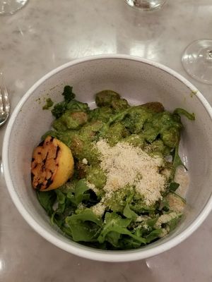 Buckwheat gnocci at LOV - McGill in Montreal