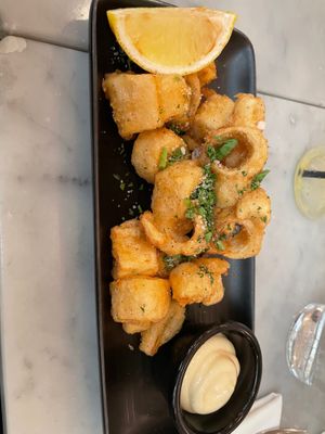 Palm heart calamari at LOV - McGill in Montreal