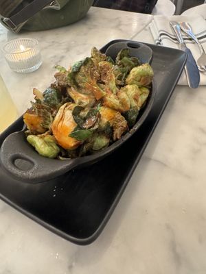 Choux de Bruxelles en entrée   at LOV - McGill in Montreal