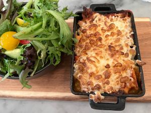 lasagna at LOV - McGill in Montreal