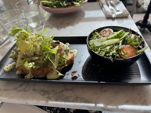 Avocado toast  at LOV - McGill in Montreal