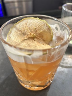 Mocktail chaï pomme 🍎   at LOV - McGill in Montreal
